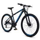 Bicicleta Aro 29 Sportline 21v Freio a Disco ST3 Preto Com Azul 19 Bikelete