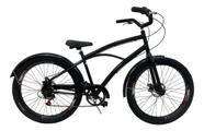 Bicicleta Beach Praiana Harley Freio Disco Pneu Flame 7v
