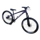 Bicicleta Bike Absolute Brutus Pro Aro 26 Aluminio Freios Hidráulicos Grau Freeride Manobras Radicais Monomarcha Roxo