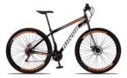 Bicicleta Bike Aço Laranja 21 Marchas Aro 29