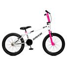 Bicicleta Bmx Cross Rv-x Aro 20 Quadro em Aço 1 Velocidade Ravok Branco Rosa