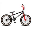 Bicicleta BMX Drop P03 Aro 20 V-Brake Pedivela Monobloco Preto e Laranja D'Rossi