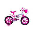 Bicicleta Cairu Feminino Mini Sereia 12 - Branco/Rosa 320319 Bicicleta Cairu Feminino Mini Sereia 12 - Branco/Rosa 320319