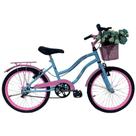 Bicicleta Cissa 20 Infantil Retrô Feminina Azul Bebê / Rosa Bicicleta Cissa 20 Infantil Retrô Feminina Azul Bebê / Rosa