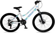 Bicicleta colli aro 24 londres suspensao 26 21v branco d Bicicleta colli aro 24 londres suspensao 26 21v branco d