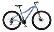 Bicicleta colli eudora a.29 rebaixado alu f.disco shimano 21v azul/rosa