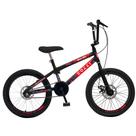 Bicicleta Colli Skill Boy Freios A disco Aro 20 Preto Fosco