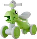 Bicicleta de Equilíbrio DinoPlus Verde Kidino Motoca Infantil Dino Triciclo Bebe Leve e Durável Bike Sem Pedal