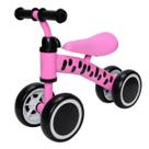 Bicicleta de Equilibrio Infantil Andador de Empurrar Bebe Sem Pedal Rosa