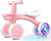 Bicicleta de Equilíbrio Infantil Umatoll Rosa com Assento Ajustável 12-24M Bicicleta de Equilíbrio Infantil Umatoll Rosa com Assento Ajustável 12-24M