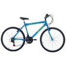 Bicicleta Eden Mountain Bike Aro 26 Quadro Aço 18 Marchas V-Brake Azul Capri Free Action Bicicleta Eden Mountain Bike Aro 26 Quadro Aço 18 Marchas V-Brake Azul Capri Free Action