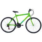 Bicicleta Eden Mountain Bike Aro 26 Quadro Aço 18 Marchas V-Brake Verde Kawasaki Free Action Bicicleta Eden Mountain Bike Aro 26 Quadro Aço 18 Marchas V-Brake Verde Kawasaki Free Action