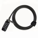 Bicicleta elétrica e scooter Lock, capacete com cabo de aço preto