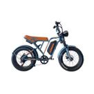 Bicicleta Elétrica Konnan Consquest 750W Aro20 Bateria Removível Cinza/Laranja