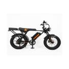 Bicicleta Elétrica Konnan Fast Trail 750W Aro 20 Bateria Removível Preto e Laranja