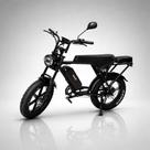 Bicicleta Elétrica V8 1000W Bateria Lítio Autonomia de 50km Pneu FAT Freio Hidráulico Preto