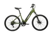Bicicleta elétrica Yoo Fleek 250W verde e branco