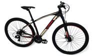 Bicicleta Elleven Rocker II Aro 29 Tam 17 Preto/Cinza/Vermelho Kit Shimano 24V trava no ombro . ano 2021