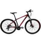 Bicicleta Elleven Rocker II HD Aro 29 Tam 19 Preto/Vermelho 24V suspensão trava no ombro .