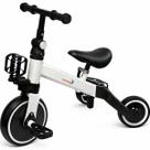 Bicicleta Equilíbrio 3 Em 1 Balance Triciclo Branco