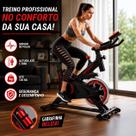 Bicicleta Ergométrica Fitness Spinning Profissional Cor Preto E Vermelho IwmaBru até 120 kg, 1,70 cm