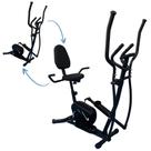 Bicicleta Ergométrica Horizontal e Elíptico com Monitor IWF004 IMPORTWAY