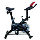 Bicicleta Ergométrica Spinning Azul 4kg Mile Fitness com Painel Digital, 7 Níveis de Resistência, Suporte Celular Silencio