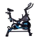 Bicicleta Ergométrica Spinning Mopower 2.0 Azul inércia 8kg
