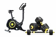 Bicicleta Ergométrica vertical Com kit Musculação até 20kg Ahead Sports
