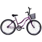 Bicicleta Feminina Aro 26 Beach Violeta Bicicleta Feminina Aro 26 Beach Violeta