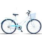 Bicicleta Feminina Aro 26 Tropical Com Cestinha
