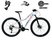 Bicicleta Feminina aro 29 Absolute Hera 27v Câmbios Shimano Altus Freios Hidráulicos - Branca