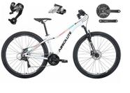 Bicicleta Feminina Aro 29 Absolute Mia 3 27v Câmbios Shimano Altus Freios Hidráulicos Garfo Com Trava - Branco