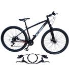 Bicicleta Feminina Aro 29 Alumínio KSW XLT 100 21v Disco Hidráulico Suspensao 80mm