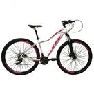 Bicicleta Feminina Aro 29 Ksw Mwza 27v Freio Hidráulico K7 Garfo Com Trava Pneu Faixa Bege - Branco-pink-violeta Bicicleta Feminina Aro 29 Ksw Mwza 27v Freio Hidráulico K7 Garfo Com Trava Pneu Faixa Bege - Branco-pink-violeta