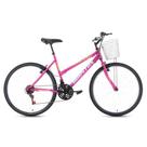 Bicicleta Foxer Maori Aro 26 com Cesta 21 Marchas Freios V-Brake Houston