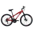 Bicicleta Freeride Aro 26 Freio Disco 21v Vermelho Viking X Bicicleta Freeride Aro 26 Freio Disco 21v Vermelho Viking X