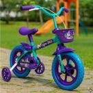 Bicicleta Infantil Arco Iris Aro 12 3 a 5 Anos Freio a Tambor com Rodinhas Lilás Track & Bikes Bicicleta Infantil Arco Iris Aro 12 3 a 5 Anos Freio a Tambor com Rodinhas Lilás Track & Bikes