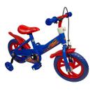 Bicicleta Infantil Aro 12 Modelo Fire Azul Menino a Partir de 2 anos até 35Kg Linha Joy Exclusiva QUEEN SHOP