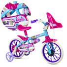 Bicicleta Infantil Aro 12 Nathor Barbie Menina 1 a 4 Anos