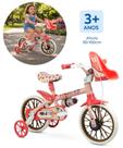 Bicicleta Infantil Aro 12 Nathor Pets Selim Macio em PU para menino e menina a partir de 3 anos