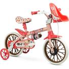 Bicicleta Infantil ARO 12 PETS com Cestinha, Cadeirinha e Garrafinha