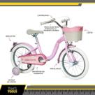 Bicicleta Infantil Aro 16 C/ Cesto E Rodinhas 3281 Unitoys