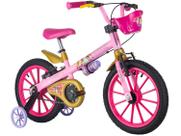 Bicicleta Infantil Aro 16 Com Rodinhas Menina Princesas 2 - Nathor