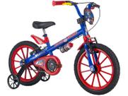 Bicicleta Infantil Aro 16 Com Rodinhas Menino Capitão América 2 Nathor