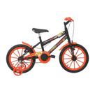 Bicicleta Infantil Aro 16" Joy MTB 1V V-Brake Preto Brilho Free Action - 3020701053201-021