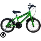 Bicicleta Infantil Aro 16 Kami Star Kid Dino Verde Preto
