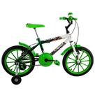 Bicicleta Infantil Aro 16 Kids cor Verde com Branco