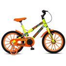 Bicicleta Infantil ARO 16 Spinossauro Amarelo Neon