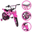 Bicicleta Infantil Aro 16" Unitoys, Bike Estilo Motocross Com Rodinhas Treinamento Crianças Até 50Kg Bicicleta Infantil Aro 16" Unitoys, Bike Estilo Motocross Com Rodinhas Treinamento Crianças Até 50Kg